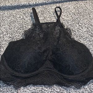 Pink bralette with lace